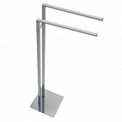 Стойка COLOMBO DESIGN MINI Q B5038 с полотенцедержателем двойным цвет хром