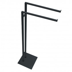 Стойка COLOMBO DESIGN MINI Q B5038.GM с полотенцедержателем двойным цвет графит матовый