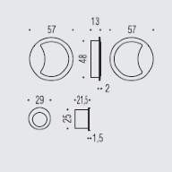 Ручка Colombo OPEN ID211 для раздвежных дверей iD211-BI белый