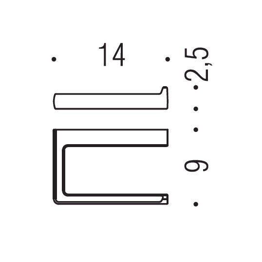  Держатель туалетной бумаги COLOMBO DESIGN LULU B6208.GOLD без крышки