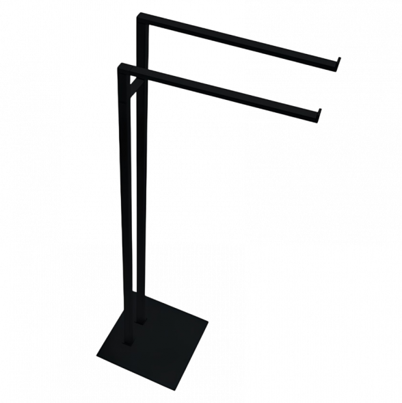 Стойка COLOMBO DESIGN MINI Q B5038.NM с полотенцедержателем двойным цвет черный матовый