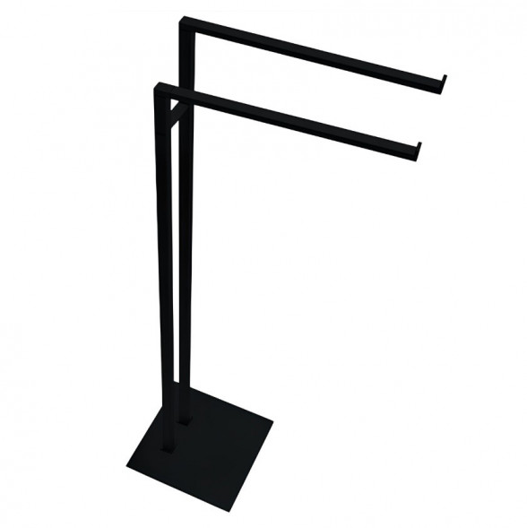 Стойка COLOMBO DESIGN MINI Q B5038.NM с полотенцедержателем двойным цвет черный матовый