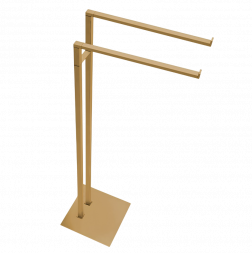 Стойка COLOMBO DESIGN MINI Q B5038.OM с полотенцедержателем двойным цвет золото матовое