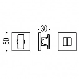 Фиксатор сантехнический Colombo Rosetta MM29 BZG графит