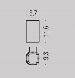 Стакан COLOMBO DESIGN TRENTA B3002.NM настенный