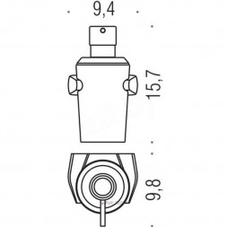 Дозатор COLOMBO DESIGN ROAD B9338 настенный