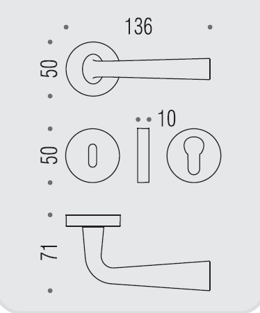 Дверная ручка Colombo TENDER MG11R.OL золото