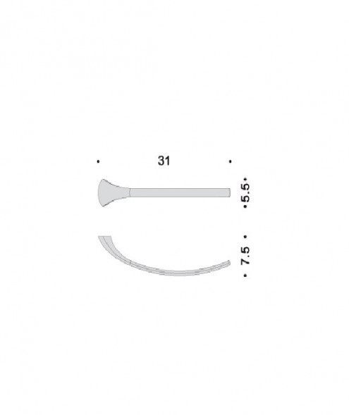 Полотенцедержатель COLOMBO DESIGN LINK B2412 одинарный