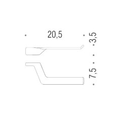 Держатель туалетной бумаги COLOMBO DESIGN ALIZE B2508 без крышки