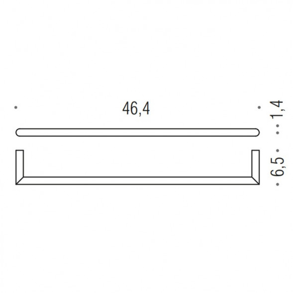Полотенцедержатель COLOMBO DESIGN MINI B4010 широкий цвет хром