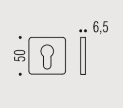 Накладка под цилиндр Colombo Rosetta BT13 хром