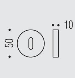 Накладка под цилиндр Colombo Design Rosetta One CC13 хром 1 шт