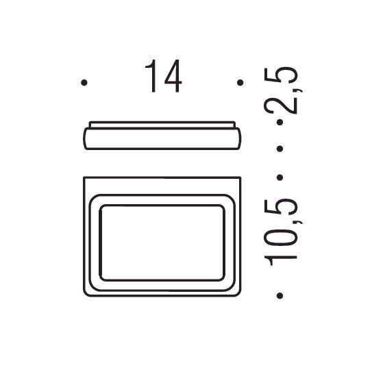 Мыльница COLOMBO DESIGN LULU B6201.GOLD настенная