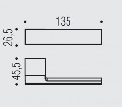Дверная ручка Colombo Design 963 ML11RSB хром/хром матовый