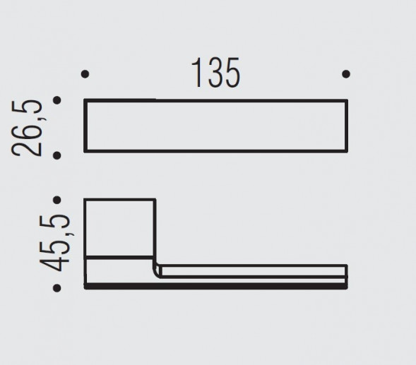 Дверная ручка Colombo Design 963 ML11RSB хром/хром матовый