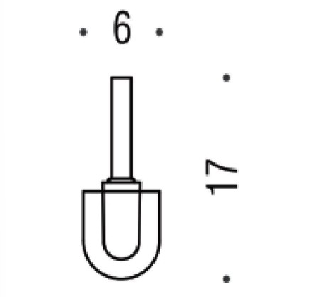 Запасная щётка для туалетного ёршика Colombo Portofino B3257