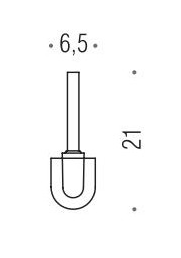 Ёршик-щётка запасная Colombo Lulu для унитаза B1657
