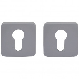 Накладка под цилиндр Colombo Design Rosetta OneQ CC23 серебро 2 шт