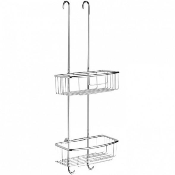 Полочка корзинка COLOMBO DESIGN CAVALLETTI E SEDILI B9635 навесная двойная с крючками