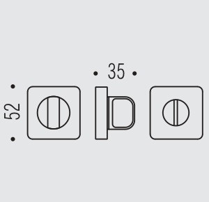 Фиксатор сантехнический Colombo Design Rosetta OneQ CC29 BZG черный