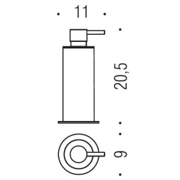 Дозатор COLOMBO DESIGN PLUS W4980XL настольный 0,5 л