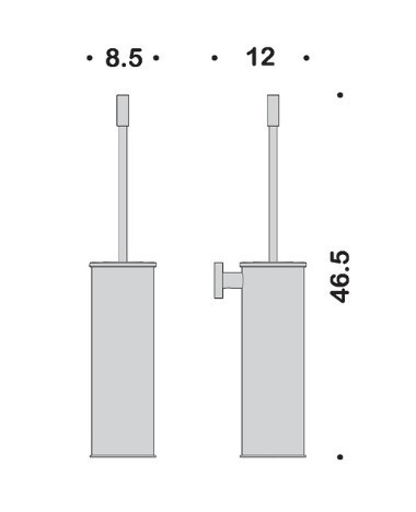Ершик COLOMBO DESIGN PLUS W4962.BM настенный