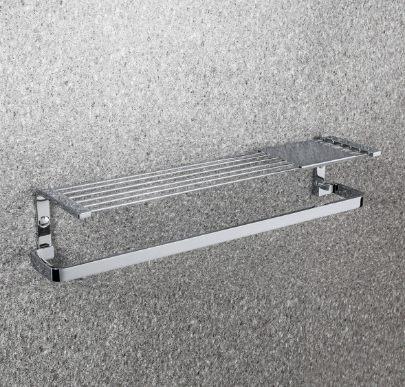 Полочка COLOMBO DESIGN TIME W4277 с полотенцедержателем с металлической полочкой