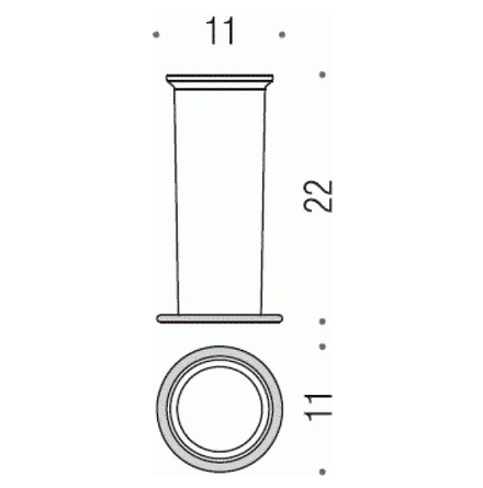 Запасная стеклянная колба для туалетного ёршика Colombo Bart B2256