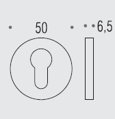 Накладка под цилиндр Colombo Rosetta FF13 хром