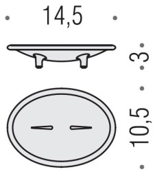 Мыльница COLOMBO DESIGN KHALA B1840 настольная