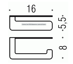 COLOMBO DESIGN Over B7008 Держатель туалетной бумаги