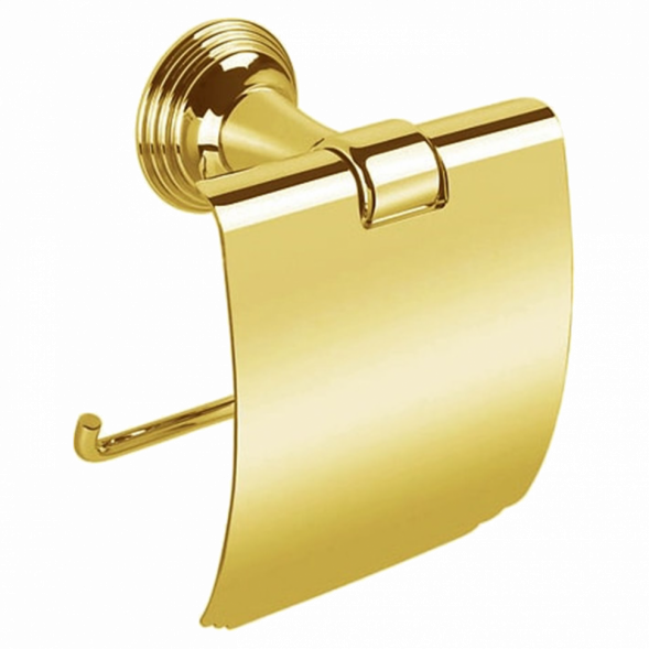  Держатель туалетной бумаги COLOMBO DESIGN HERMITAGE B3391.HPS золото с крышкой