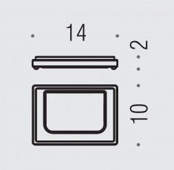 Мыльница COLOMBO DESIGN LOOK B1640 настольная
