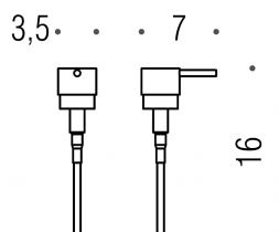 Запасная помпа дозатора Colombo Look хром B9358