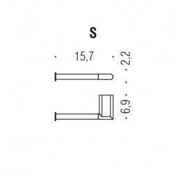 Держатель туалетной бумаги COLOMBO DESIGN MINI B4008SX.NM без крышки левый цвет черный матовый