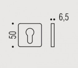 Накладка под цилиндр Colombo Rosetta BT13 хром матовый