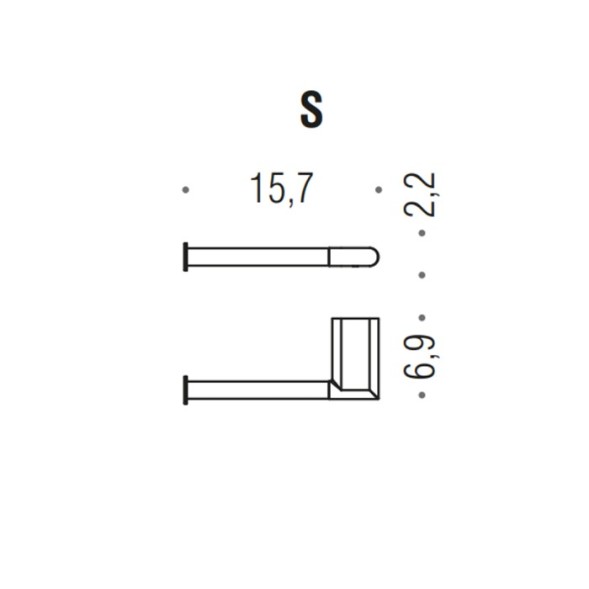Держатель туалетной бумаги COLOMBO DESIGN MINI B4008SX.OM без крышки левый цвет золото матовое
