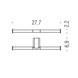 Держатель туалетной бумаги COLOMBO DESIGN MINI B4090 двойной без крышки цвет хром