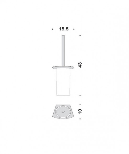 Ершик COLOMBO DESIGN LAND B2807 настенный