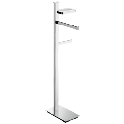 Стойка COLOMBO DESIGN UNITS B9113.D напольная с полотенцедержателем с мыльницей с держателем туалетной бумаги