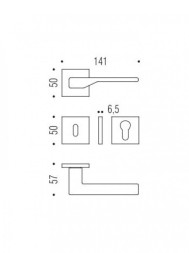 Накладка под цилиндр Colombo Rosetta FF23 хром