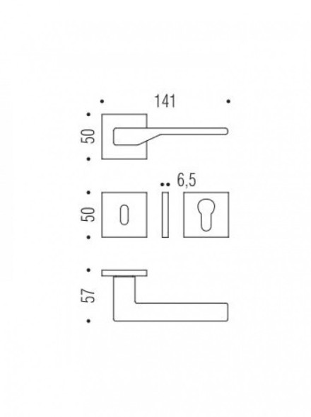 Накладка под цилиндр Colombo Rosetta FF23 хром
