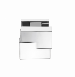 Дверная ручка Colombo Design CUT MS 15 хром в комплекте с накладками под ключ для межкомнатных дверей