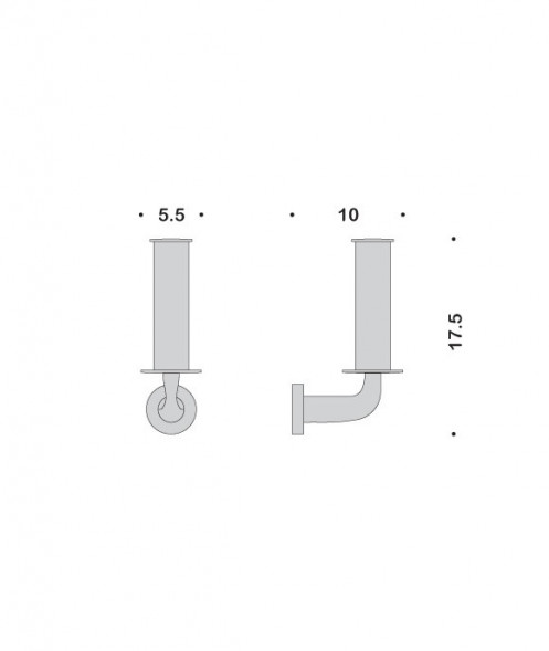 Держатель запасного рулона бумаги COLOMBO DESIGN BASIC B2790 настенный