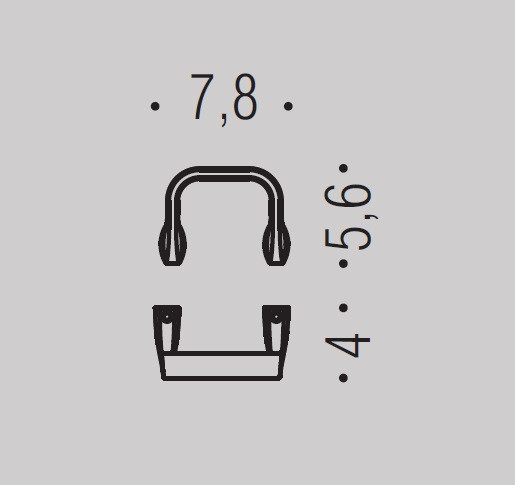 Крючок COLOMBO DESIGN TRENTA PT27.GM одинарный