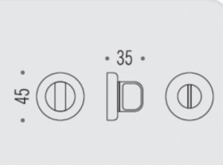 Фиксатор сантехнический Colombo Rosetta CD69 BZGG белый матовый