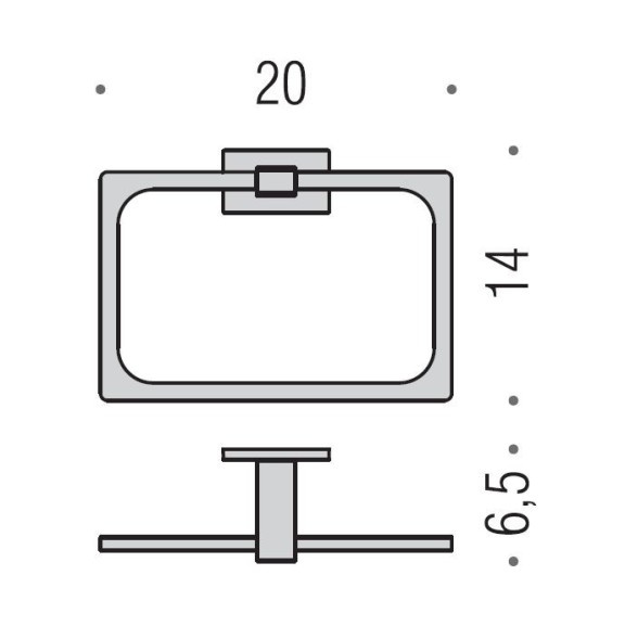 Полотенцедержатель COLOMBO DESIGN LOOK B1631 кольцо