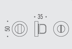 Фиксатор сантехнический Colombo Rosetta CD49 BZGG хром матовый