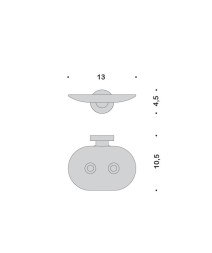 Мыльница COLOMBO DESIGN BASIC B2781 настенная несъемная