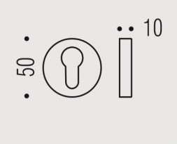 Накладка под цилиндр Colombo Rosetta CD43 GB винтаж